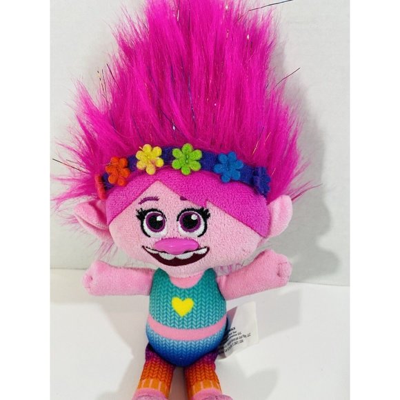 Dreamworks Poppy Pink 10” Troll Plush Trolls Movie Stuffed Animal Toy Doll 2020 - Picture 3 of 10